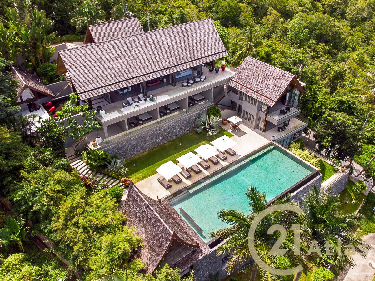 Resort-Style Luxury 6 Bedrooms Villa With Sea View For Sale in Bophut, Koh Samui, Thailand