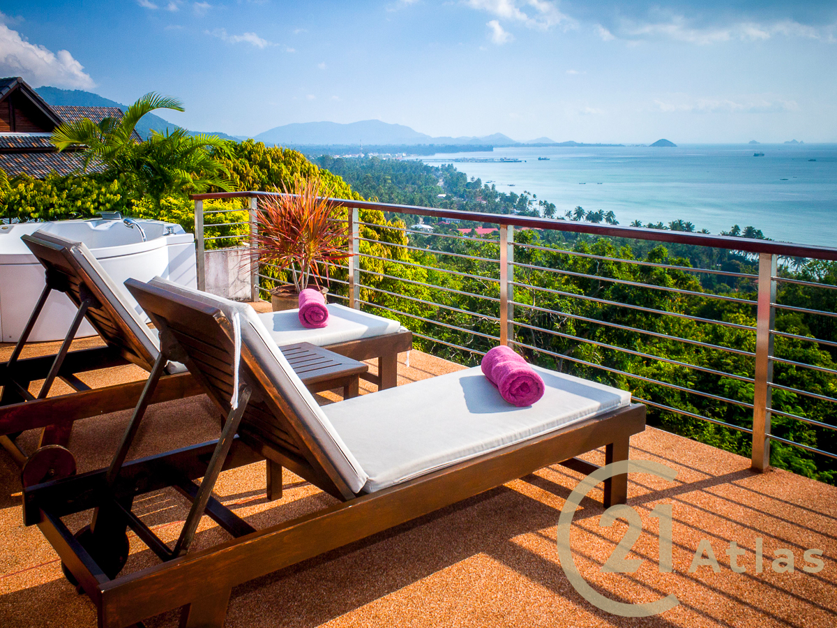 Beautiful 4 Bedroom Villa With Wide Ocean Front View – Ang Thong, Koh Samui