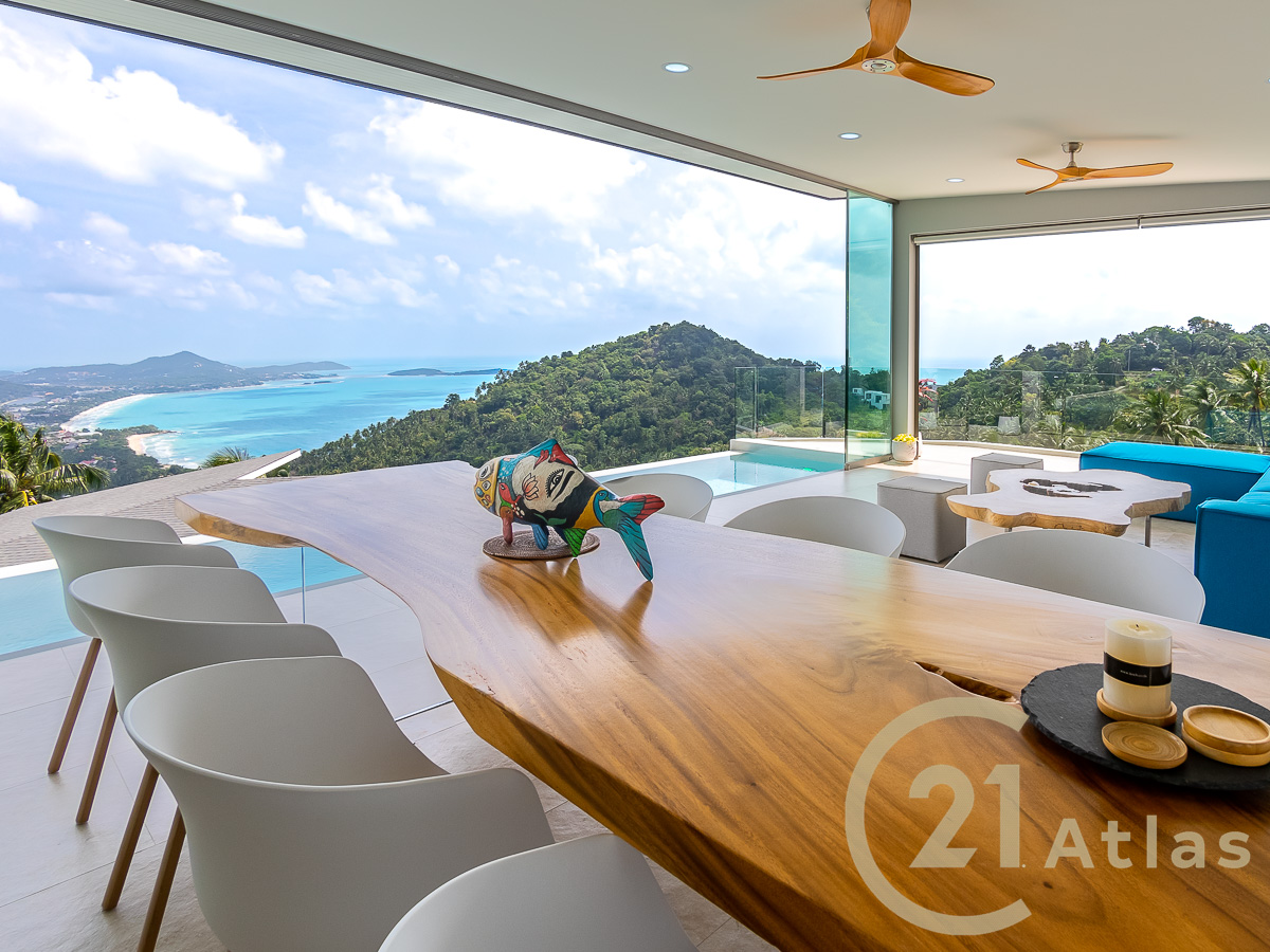 Villa With Stunning Island View And 5 Bedrooms for Sale in Bophut, Koh Samui