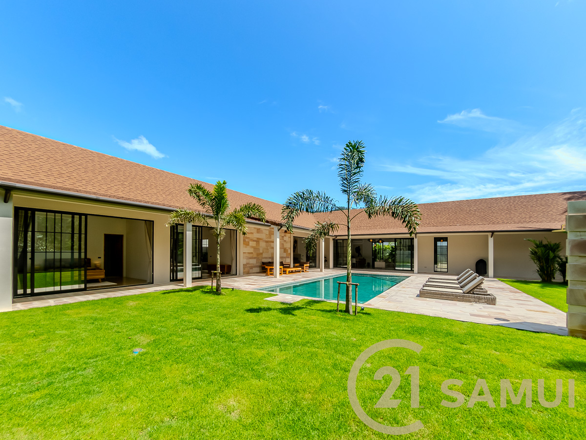 Villa de Luxe Haut de Gamme 3 Chambres Avec Piscine À Vendre À Lamai, Koh Samui