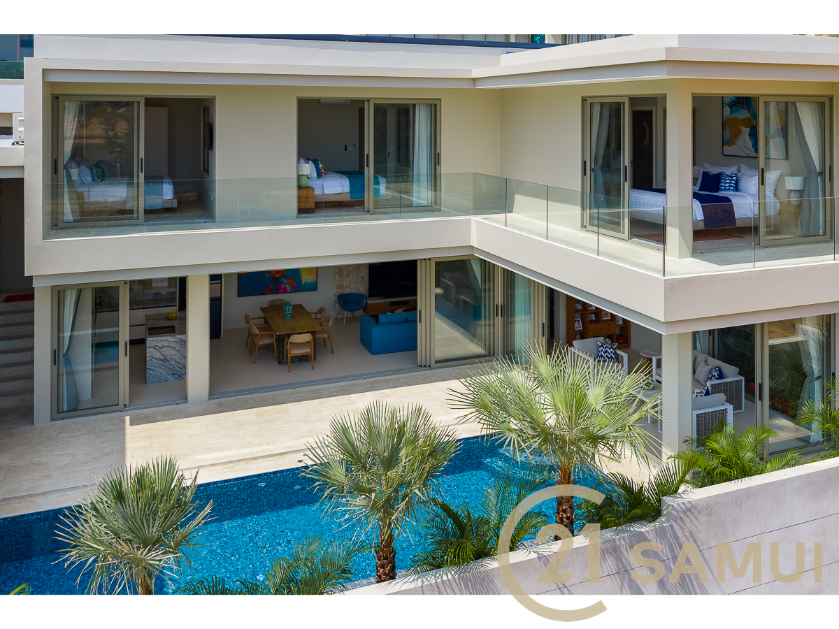 Villa Sur Plan Avec 3 Chambres et Piscine À Vendre à Chaweng Noi, Koh Samui