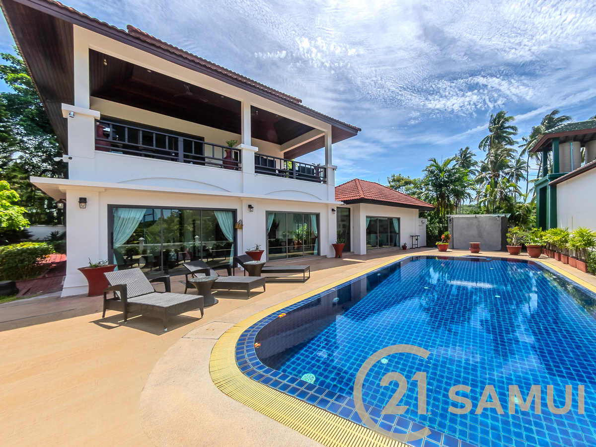 2-Story Pool Villa With Garden For Sale In Taling Ngam, Ko Samui, Thailand