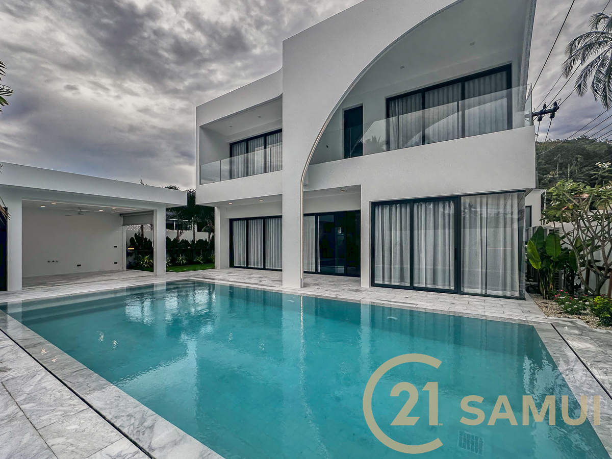 4 Bedrooms Modern Pool Villa For Sale In Lamai, Koh Samui, Thailand