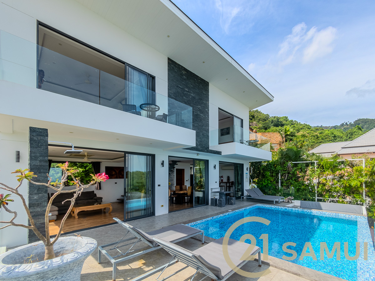 Two Pool Villas + One Studio With Garden For Sale In Hua Thanon, Koh Samui, Thailand