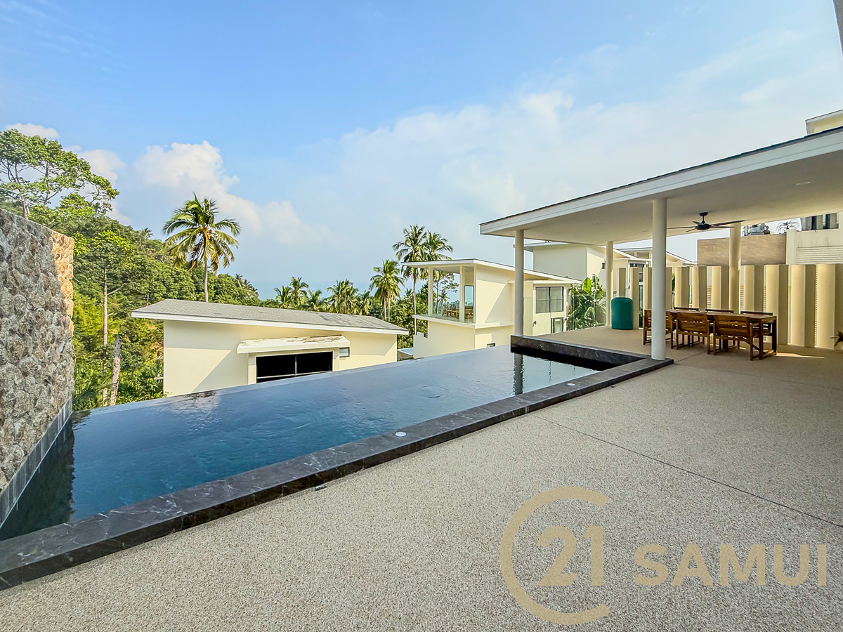 2-Story Sea View Pool Villa With 3 Bedrooms For Sale In Lamai, Koh Samui, Thailand
