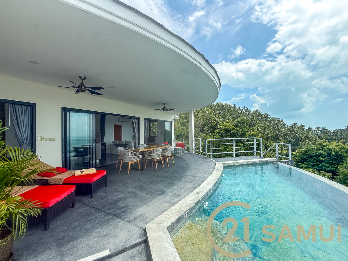 Sea View Pool Villa With 2-Bedroom For Sale In Lamai, Koh Samui, Thailand