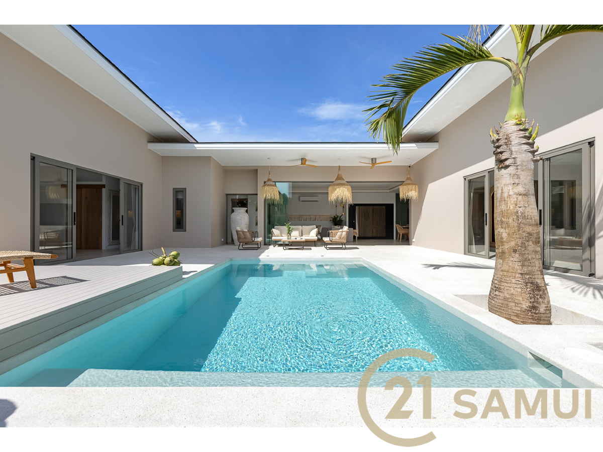 3-Bedroom Pool Villa For Sale Near Fisherman’s Village And The Beach In Bophut, Koh Samui, Thailand