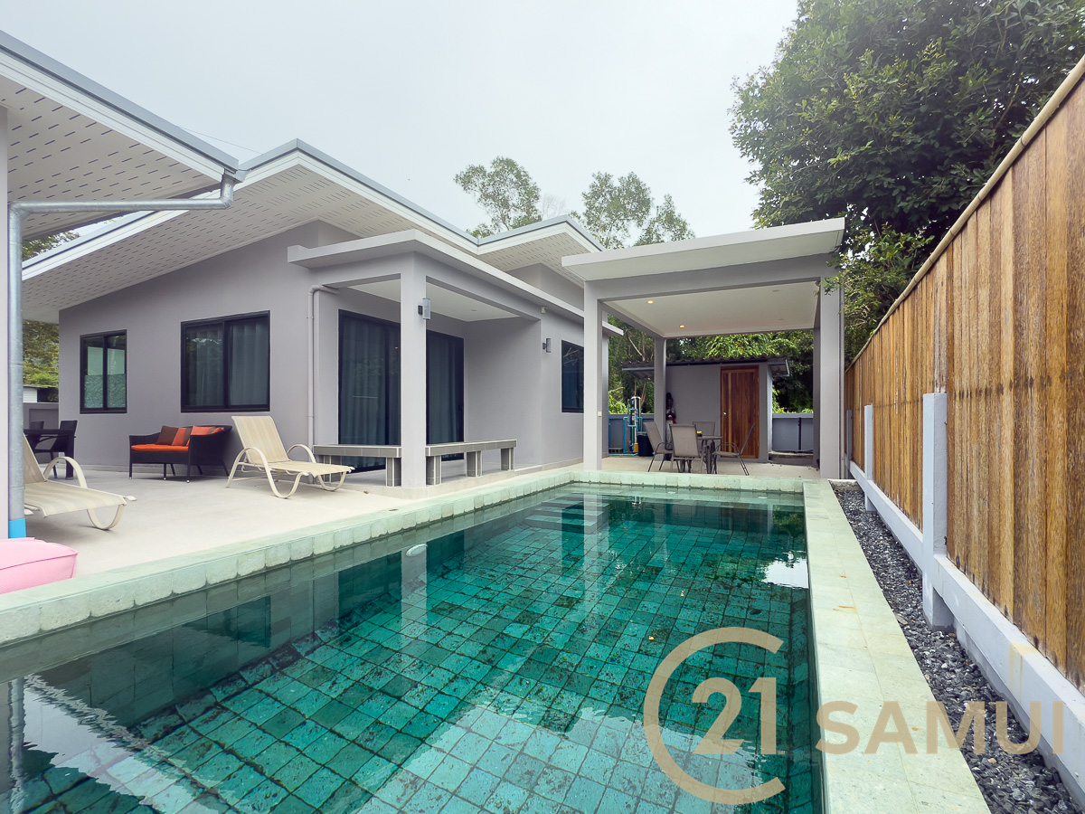 2 Houses With Two Bedrooms And Shared Swimming Pool For Sale In Na Mueang, Koh Samui, Thailand