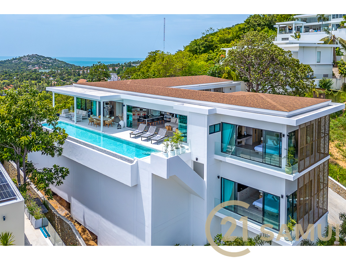 Luxury 5-Bedroom Villa With Stunning Sea View For Sale In Plai Laem, Koh Samui, Thailand