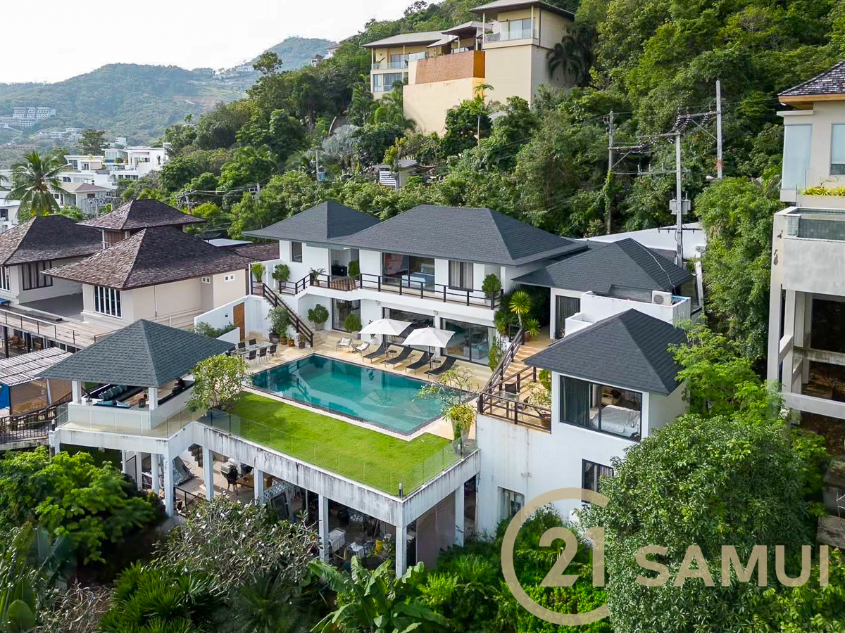 Stunning Luxury 4-Bedroom Tropical Pool Villa For Sale In Bophut, Koh Samui, Thailand