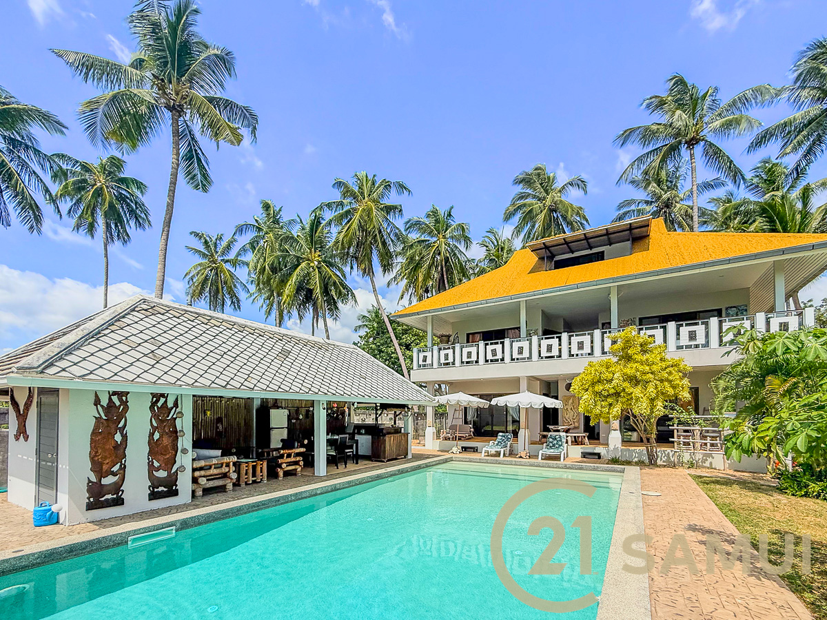 4-Bedroom Pool Villa Walking Distance To The Beach For Sale In Na Mueang, Koh Samui, Thailand