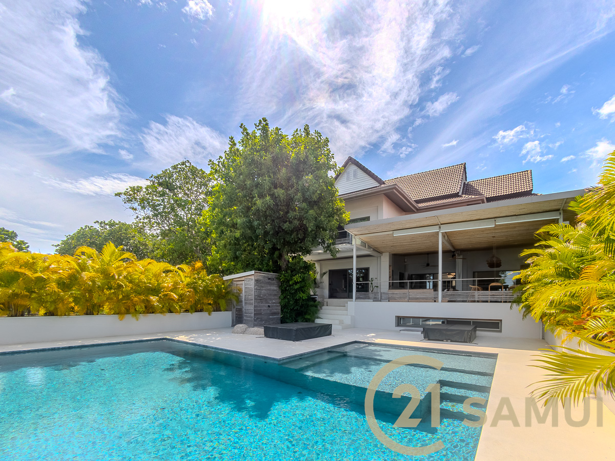 Sea View Property With Spacious Garden For Sale In Plai Laem, Koh Samui, Thailand