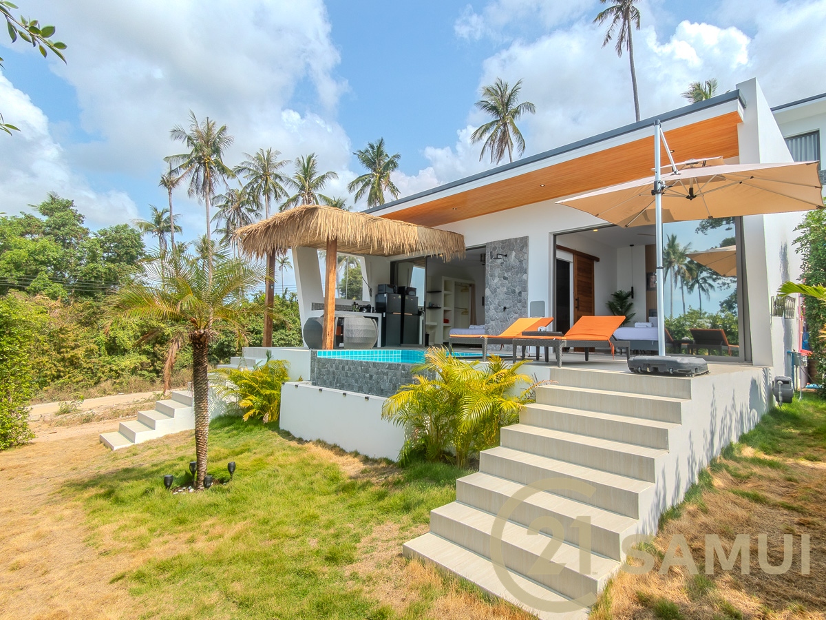 Villa Deux Chambres Avec Piscine Privée À Vendre À Hua Thanon, Koh Samui, Thaïlande