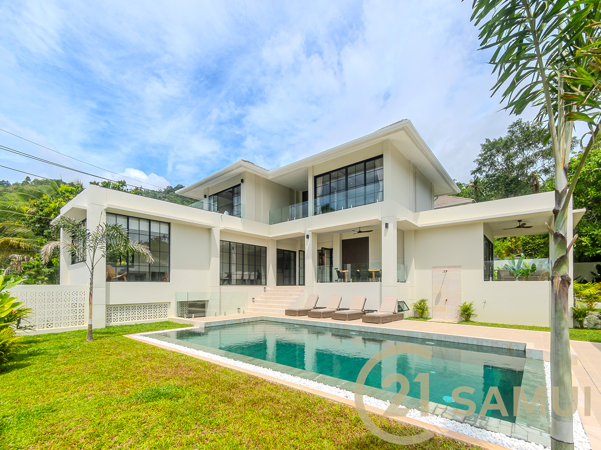 Modern 3-Bedroom Pool Villa With Garden For Sale In Maenam, Koh Samui, Thailand