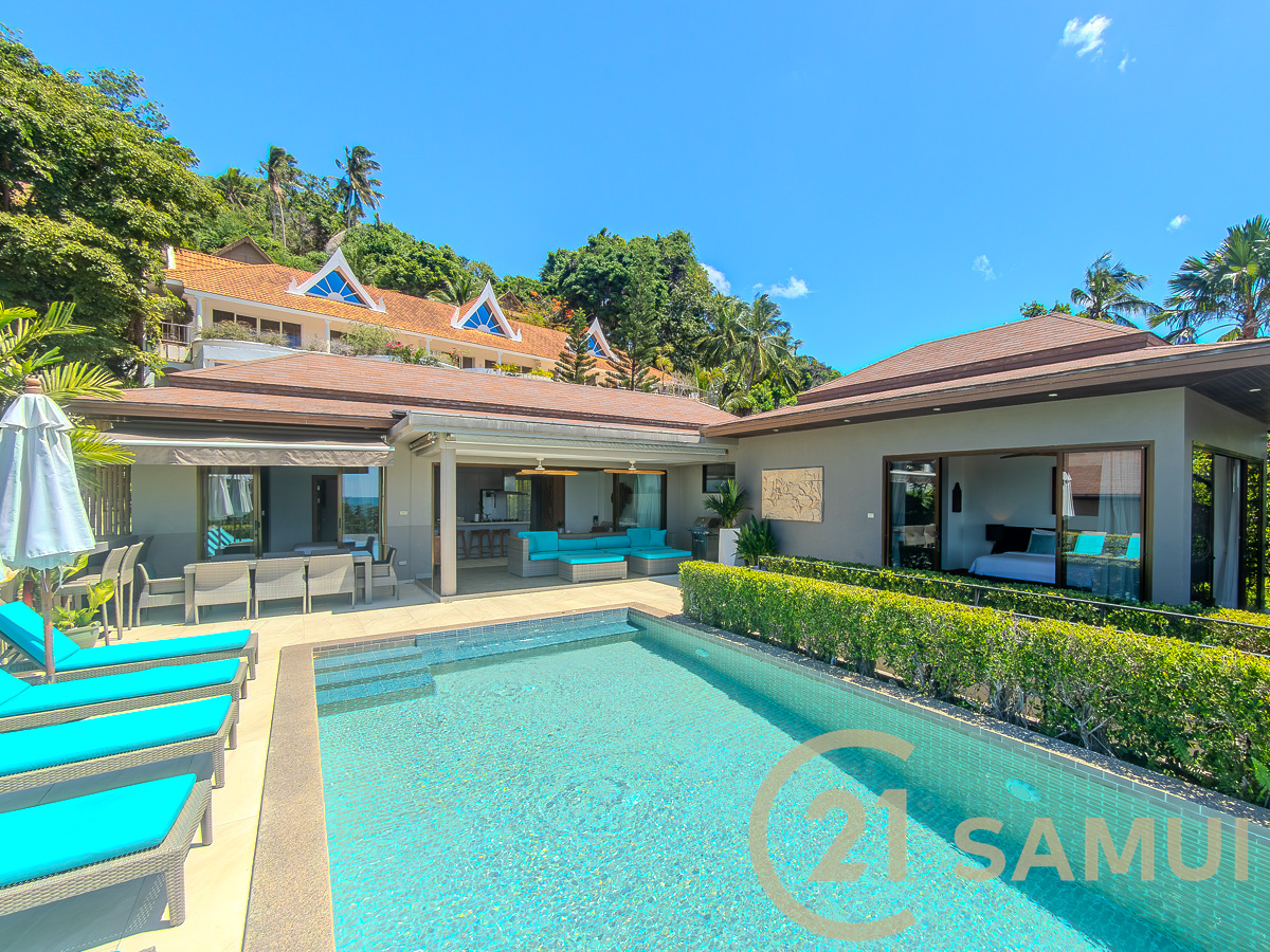 4-Bedroom Pool Villa With Sea View For Sale In Lamai, Koh Samui, Thailand