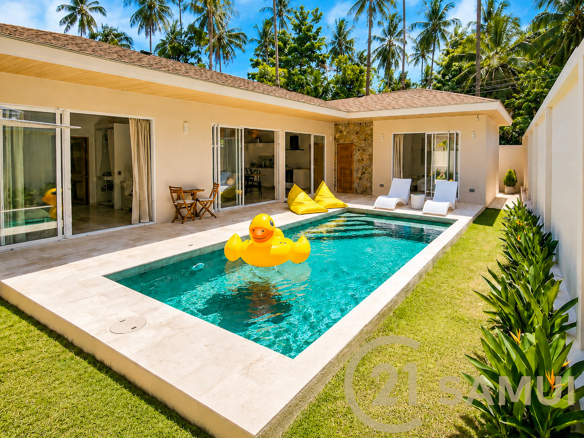 Leasehold 3-Bedroom Pool Villa for Sale in Lamai, Koh Samui, Thailand