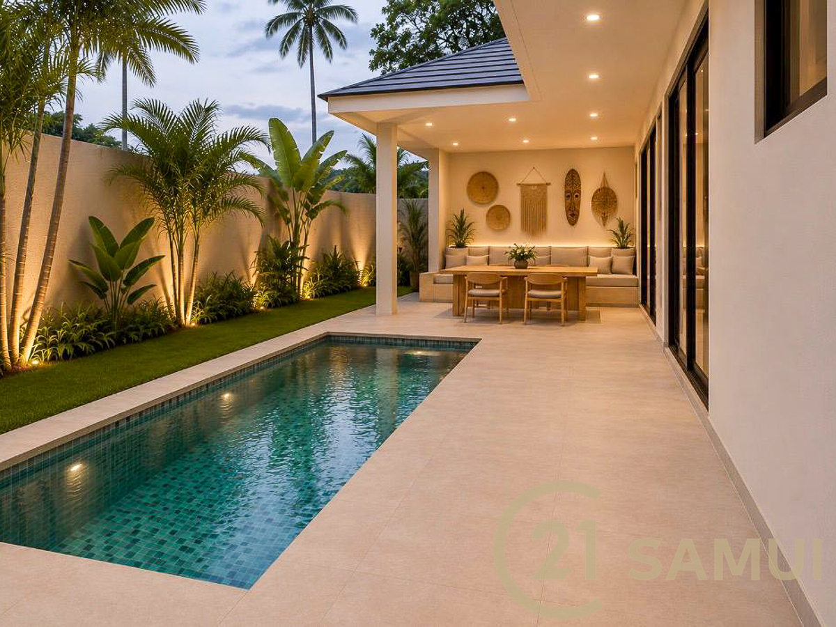 Off-Plan 1-Bedroom Leasehold Pool Villa For Sale In Lamai, Koh Samui, Thailand